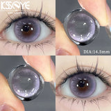 1 Pair Hot sales Color Contact Lenses Eyes Natural Contact Lenses Purple Brown Lenses Makeup Annual