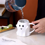 Ghost Coffee Cup Creative Ceramic Mug Afternoon Tea Breakfast Milk Cup Home Office Drinking Utensils Cute Cartoon Halloween Gift