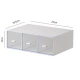 Modern Minimalist Desktop Storage Box Transparent Drawer Cosmetic Office Stationery Organizer Partition