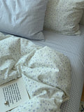 Pure Cotton Fledding Set Four-Piece Queen Size Bed eet Cover Duvet Cover Bedding Protector Single Dormi Bed Linens