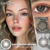 1 Pair Brown Contact Lenses for Eye Natural Beauty-health Colored Lenses Gray Pupils Cosmetics Blue Lenses Yearly Use