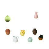 Ceramic Vase Fridge Stickers DIY Excluding Plants Mini Plant Vase Exquisite Three-dimensional Refrigerator Magnets Gift