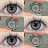 1 pair New Purple Halloween Colored Contact Lenses Beauty Myopia Lens for Eyes Fashion Big Eye Lenses Natural Blue Lenes