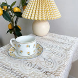 Ins Lace Tablecloth Retro Decorative Coffee Dining Table Cover Embroidered Table Cloth for Party Banquet Wedding Home Decor