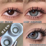 1 Pair/2pcs Lenses Blue Series Beauty Contact Lenses for Eyes Comestics Natural Pupil Eye Color Lens Myopia Brown Lenses