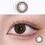 Colored Contact Lenses with degree Power Cosmetic Purple Annual Contact Lens 1year grey Make Up lens