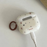 Korean Cartoon Cute Retro Style Earphone Case For AirPods Pro 2 Air Pods 2 3 4 Wireless Bluetooth Headphone Cover Puppy Pendant