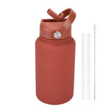 PuraCool Personalised Water Bottle 650ml/22oz Insulated Thermos Customised Tumbler Flask with Straw