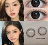 1 Pair Nature Color Eyes Contacts Lenses Myopic Prescription -0.00 to -8.00 Pupils Brown High Quality  Lens