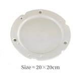 Ceramic Flat Plate Niche Milk Yellow Ins Korean Cute Matte Cheese Breakfast Plate High Beauty Home Dish Creative Dessert Cake