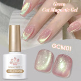 10ml Super Shining Reflective Cat Magnetic Gel Ultra Shine Glitter Red Silver Soak Off UV LED Gel Nail Art Varnish