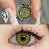 1Pair Brown Lenses Contact Lenses for Eyes Lenses softlenses Eye Lenses Korean style Lenses Yearly Color Eye Lens
