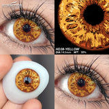 1 Pair Colored Contact Lenses for Eyes Cosplay White Lenses Black Eye Anime Lenses Halloween Cosmetic Cosplay Lenses