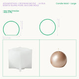 Island Pearl Candle Silicone Mold DIY Scented Candle Mould Candle Making Supplies