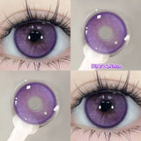 1 Pair(2pcs) Brown Beauty Colored Contact Lenses for Eyes Purple Halloween Lens Big Eye Lens Natural Look Gray Blue Lens