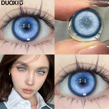 1 Pair 14.5mm Popular Colorful Contact Lenses With Prescription Myopia Lenses Cosplay Halloween Big Eye Fast Ship  Korean