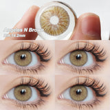 New Colored Contact Lenses 1 Pair Green Iris Natural Pupil Color Circle  Annual Siri Urban Angeles Series Make Up Beauty