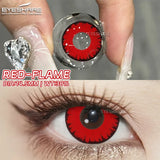 2pcs/pair crazy Halloween Colored Contact Lenses for Makeup Eyes Big Pupils Red Contact Lenses red series cosplay Lens