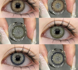 1pair New Colored Contacts Lenses for Eyes Brown Eyes Contact Lenses Fashion Green Eye Lens Yearly Makeup Gray Contacts