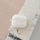Pink flower imd earphone case wireless bluetooth charging box for apple airpods 4 1 pro 2nd 3 2 cartoon cover fundas