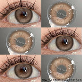 1 Pair Cosplay Contact Lenses for Eyes Colored Fashion Pink Contacts Lens Purple Cosmetic Pupil Yearly Contact Lenses