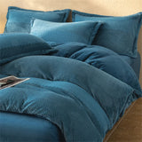 Winter Warm Plush Duvet Cover 220x240 Velvet Fleece Couple Quilt Cover Double Bed Luxury Bedding Set Queen King Size