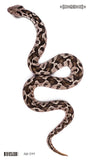 Rocooart Big Size Black Snake Temporary Tattoo Stickers For Women Men Body Waist Waterproof Fake Tatto 3D Cobra Snake Tattoos