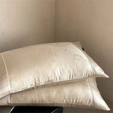 Luxury 100% Eucalyptus Lyocell Pillowcase 1pcs Smooth Silky Embedded Rope Jacquard Summer Cooling Envelope Style Pillow Cover