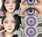 1 Pair Fashion Pink Cosplay Anime Lenses Color Contact Lenses for Eyes with Diopter Myopia Big Eyes High Quality Lenses