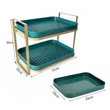 2-Tier Glasses Cup Drying Rack Removable Drip Drain Tray Wine Tea Coffee Cup Holder Kitchen Daily Use Easy Clean Storage Rack