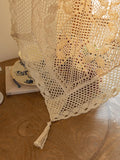 New American Style Semi Curtain Lace Door Curtain Luxury Sensation  Design Living Room Partition Home Use Curtain