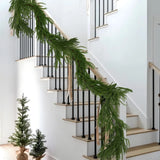 Christmas Garland Faux Cedar Greenery for Mantle Stairs Table Fireplace Wall Christmas Indoor Outdoor Decor Holiday Decorations