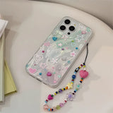 Colorful stars ins shiny blingbling shockproof phone case for iphone 11 13 promax 15 plus 12 14 16 pro max cartoon cute cover