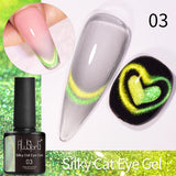 7.5ml Golden Gradient Cat Eye Nail Polish Gel Phototherapeutic Gel Soak Off Nail Magnetic Gel Polish Nail Art DlY