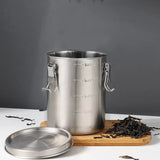 304 Stainless Steel Storage Tank Sealed Large Capacity Stackable Coffee Beans Grains Tea Storage Tank Kitchen Storage Container