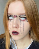 1 Pair Hallowee Contact Lenses for Eyes Cosplay Lenses Anime Lenses Anime Accessories  Lenses Black Lenses Pink Lens