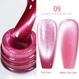 Auroras Cat Magnetic Gel Nail Polish Reflective Sparkling Glitter Semi Permanent Nail Art Soak Off LED UV Gel Varnis