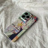 China-Chic Mosaic Graffiti Green Rattan Phone Case for IPhone 16 15 14 13 Pro Max 13 MINI 12 11 XR XS SE3 Pro Shockproof Cover