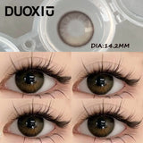 1Pair Color lenses Eyes Brown Rose pupil lenses Cosmetic myopia Large diameter lenses Contact information Fast shipping