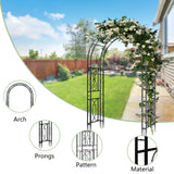 Metal Garden Arch Arbor Trellis for Climbing Plants Wedding Arches for Ceremony