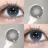 2PCS New Fashion Contact Lenses Beauty Colorld Contact for Eyes Makeup Brown Lenses Cosmetics Grey Eyes Lenses Yearly