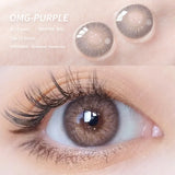 1 Pair Natural Color Contact Lenses for Eyes Beauty Pupils Gray Lenses Eye Yearly Use Brown Diopter Contact Lenses