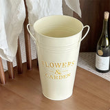 American Style Retro Natural Iron Art Flower Bucket Flower Shop Folk Floral Art Hydroponic Double Ear Vase Flower Set