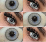 1pair Fashion Colored Lenses Gray Pupils Lens Green Contact Lenses Brown Lenses Yearly Cosmetics Blue Contacts for Eyes