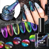 Purple Cat Eye Gel Polish Bright Magnetic Nail Gel Soak Off UV LED Semi Permanent Varnish Nail Art DIY Popular Color