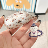 Korea Ins Lovely Sit Dog Silicone Soft Case for AirPods 1/2/3/4 Pro 2 Wireless Bluetooth Earphone Charging Box Protection Coque