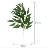 10PCS Artificial Plants Italian Ruscus Greenery Stems Spring Faux Shrub Bushes Green Leaves for Wedding Arch Bouquet Home Decor