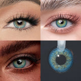 1 Pair Soft Lens Colored Contact Lenses, Small Pupil Eye-Enlarging,  for Daily Cosmetic Makeup & Chic Styling