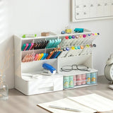 Simple Pen Holder With Drawer Multifunction Desktop Organizer Stationery Storage Box Student Office Desk Decorations