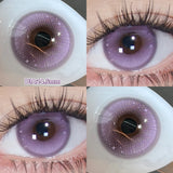 Daily Disposable 10PCS Colored Contact Lenses for Eyes Myopia Lens Beauty Pupils Eye Lenses Fashion Blue Purple Lenses